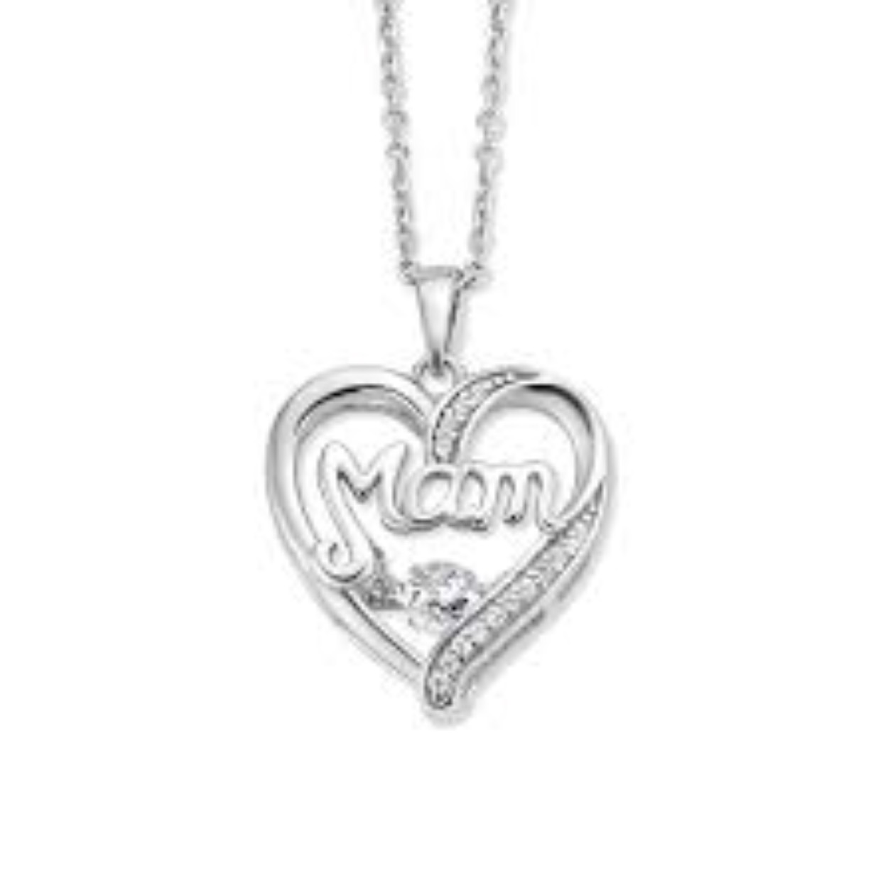 zilveren hanger M'mamour Mom