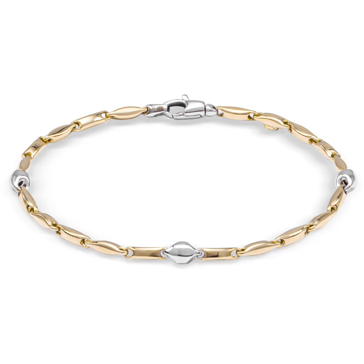 Betreed de wereld van verfijnde elegantie met de JH Brummer Armband Fantasie Bi-Color 14K. Met zijn unieke ontwerp, dat fantasie en finesse combineert in een prachtig bi-color patroon, is deze armband een uitdrukking van stijl en individualiteit. Vervaardigd met zorg en vakmanschap, straalt dit juweel luxe en tijdloze schoonheid uit. Laat jezelf stralen met de unieke charme van deze schitterende creatie van JH Brummer. Ontdek nu en geef je look een betoverende touch!