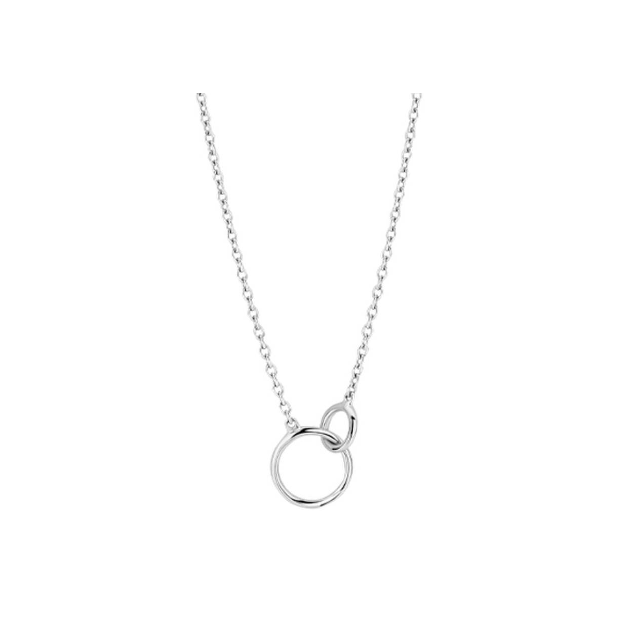 Moments zilveren collier Cirkels 
