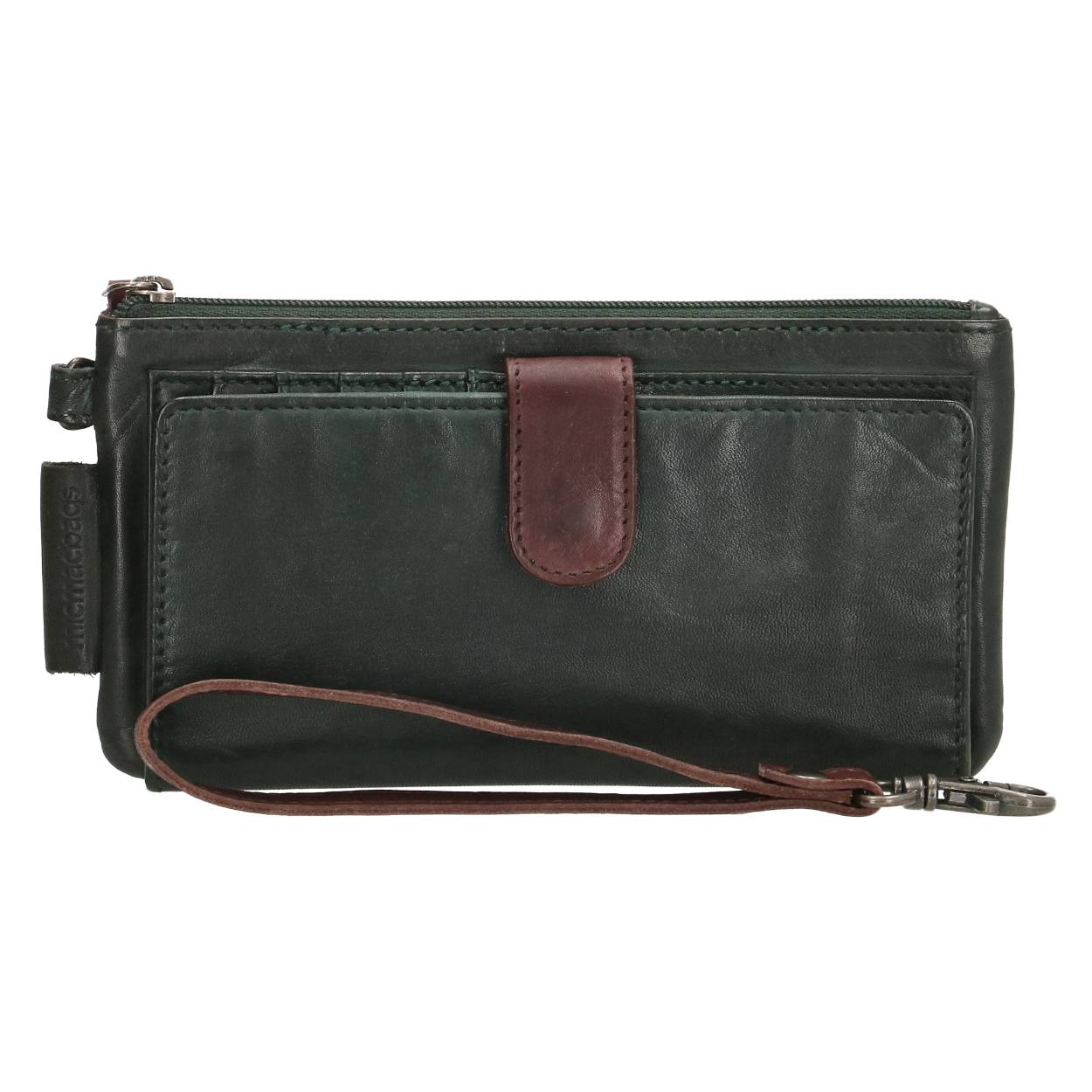 De portemonnee uit de Highland Park collectie van Micmacbags heeft een slank design en biedt toch verrassend veel opbergruimte. De damesportemonnee heeft een voorvak met een drukknoopsluiting. In dit vak zit een steekvak voor briefgeld en 10 creditcard steekvakken met tevens een transparant venster voor je identiteitskaart of foto’s. In het hoofdvak kun je je telefoon of andere kleine spulletjes kwijt en het achtervak biedt ruimte voor muntgeld. De portemonnee biedt RFID bescherming waardoor je pasjes beveiligd zijn voor skimming. Met de afneembare polsband draag je de portemonnee gemakkelijk en veilig in de hand.

De Highland Park collectie van Micmacbags is onderdeel van de Heritage Collectie, die geïnspireerd is op het Schotse erfgoed uit de jaren ’70 en ’90. De vintage tassen zijn gemaakt van soepel, gewassen leer wat de tassen een geleefde uitstraling geeft. Puur en authentiek.

De eigenschappen van deze Highland Park portemonnee zijn:

Voorvak met drukknoopsluiting
10 creditcardvakken
ID venster
Briefgeldvak
Muntgeldvak
Hoofdvak met ritssluiting, geschikt voor telefoon
Achtervak met ritssluiting
RFID bescherming
Afneembare polsband