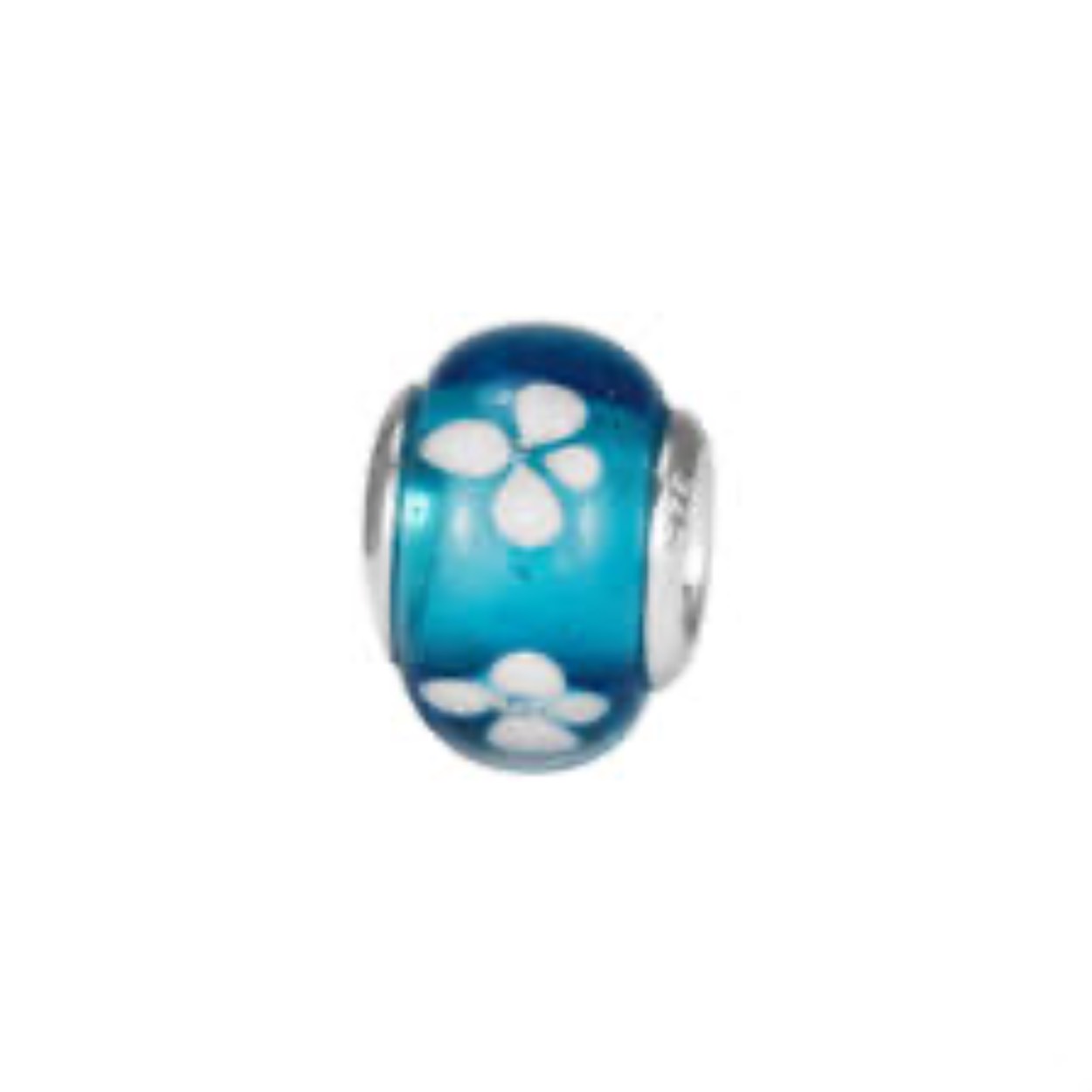 bedel glas blauw/wit