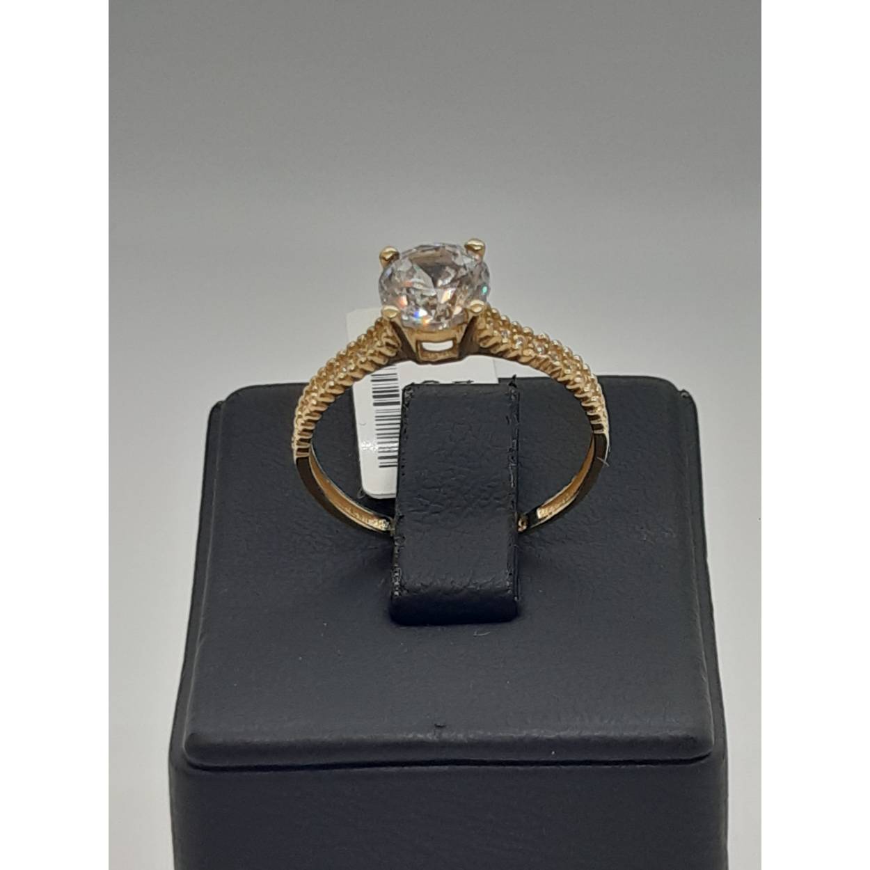gouden ring14kt met stenen