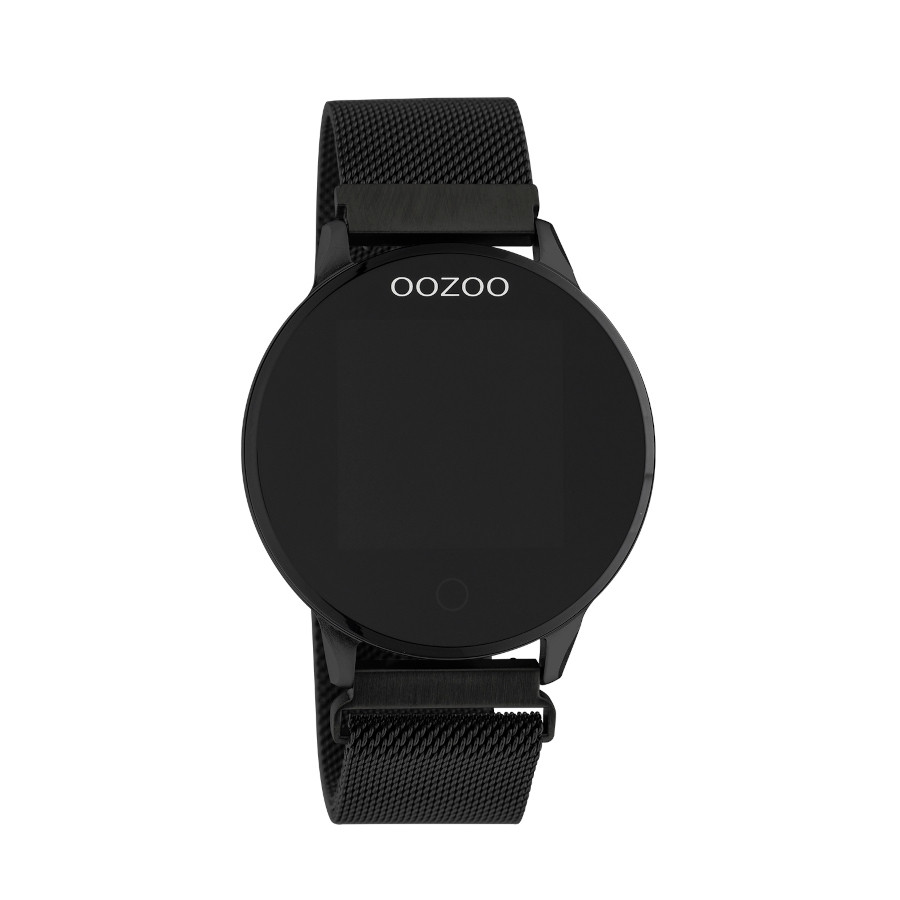 Zwarte smartwatch met zwarte metalen mesh armband
Let's get digital! with the brand new OOZOO Smartwatches. Deze unisex smartwatch van OOZOO's allereerste digitale collectie heeft een ronde horlogekast. Dit horloge is de perfecte fit voor jou. Het horloge is comfortabel om te dragen met een 43 mm zwarte metalen horlogekast. De sterke zwarte magnetische metalen mesh armband maakt dit horloge tot een betrouwbaar accessoire. Kies een van de kleurrijke opties en stel jouw digitale wijzerplaat in. Het mineraalglas ligt in een 11,6 mm dikke metalen horlogekast met IP-plating. Dit ontwerp heeft een stainless steel of kunststof achterplaat en is nikkel-safe. Bij dit product wordt een oplader meegeleverd. Deze smartwatch is IP67 gecertificeerd en wordt gedekt door een garantie van 2 jaar