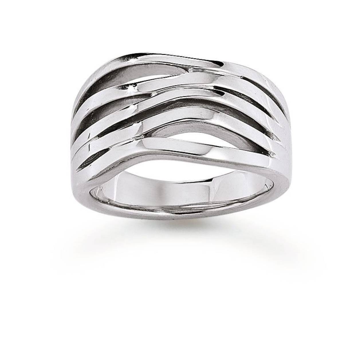 Prachtige zilveren ring van Viventy. De maat van de ring is 54.