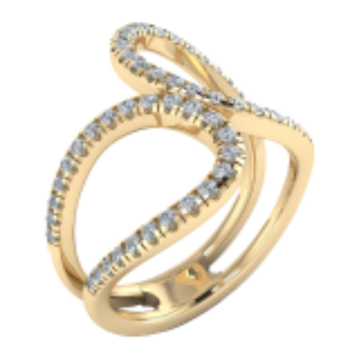 Ring geel goud gezet met briljant 41p