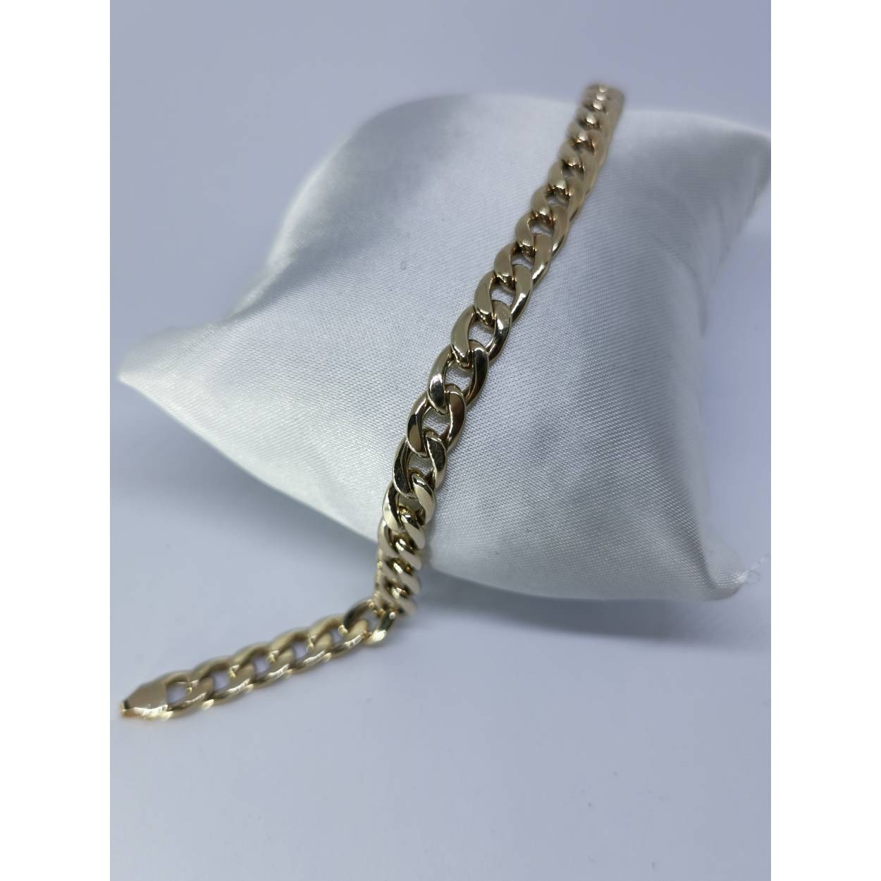 14 Karaat geel gouden armband gourmet schakeld