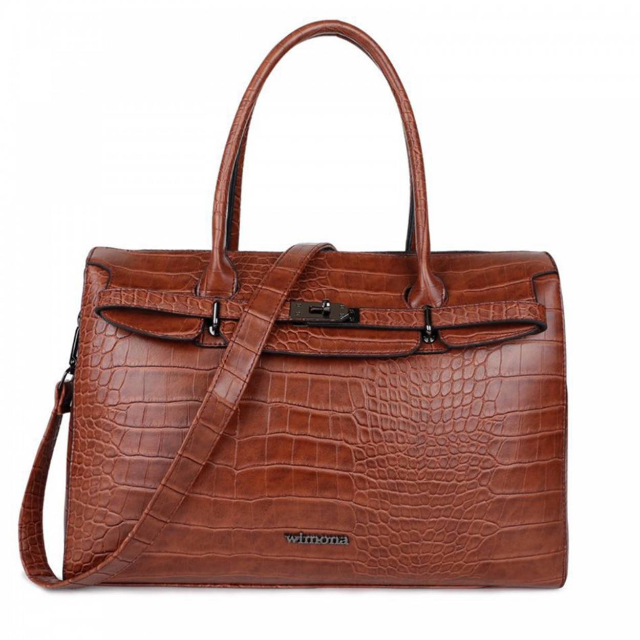 Soort tas: Handtas
Materiaal: Imitatie leer
Schouderband: Ja
Buitenafmeting: 
Hoogte: 31,5 CM
Breedte: 41 CM
Diepte: 13,5 CM

Laptopvak: Ja
Garantie: 1 jaar