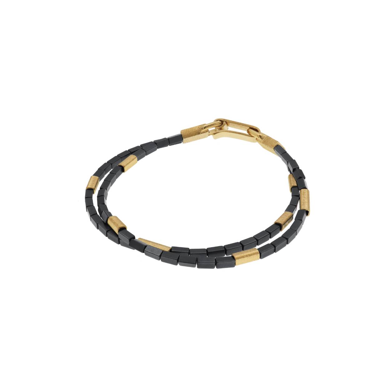 deco echo groene hematietarmband