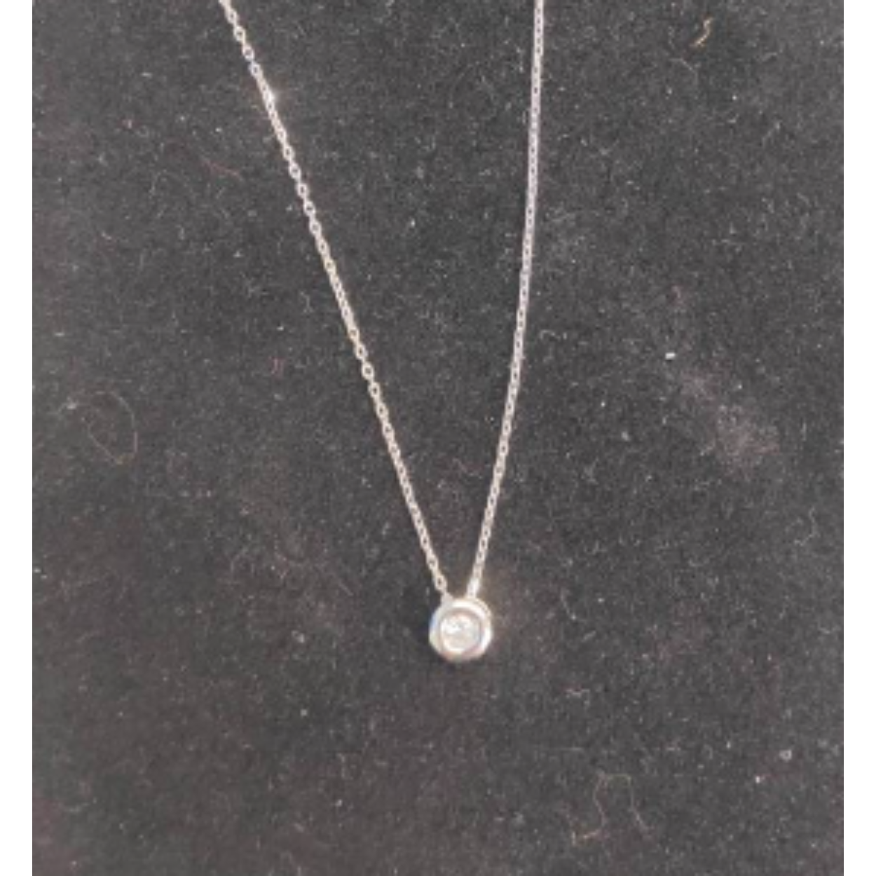 Gouden diamant collier 0,15 caraat