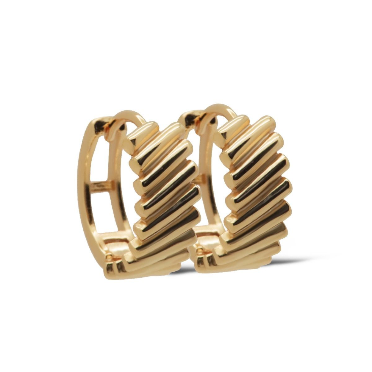 H557GP Karma oorringen NIA | zilver verguld | 14 mm 
