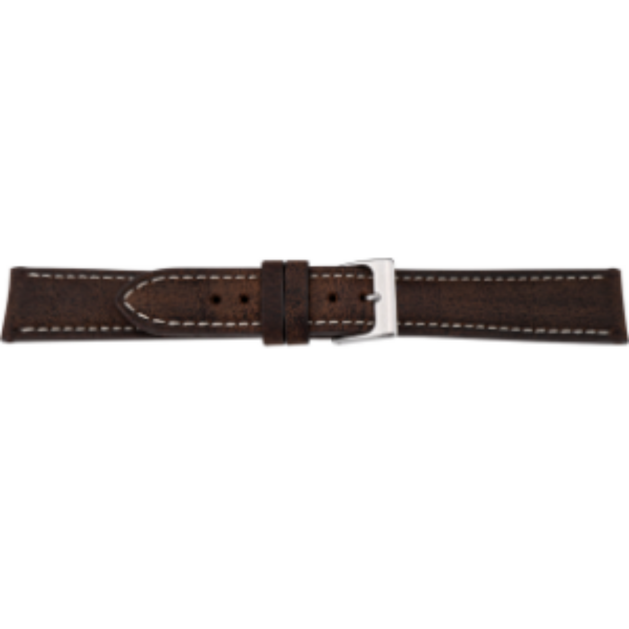 Horlogeband antilope leer bruin 22mm