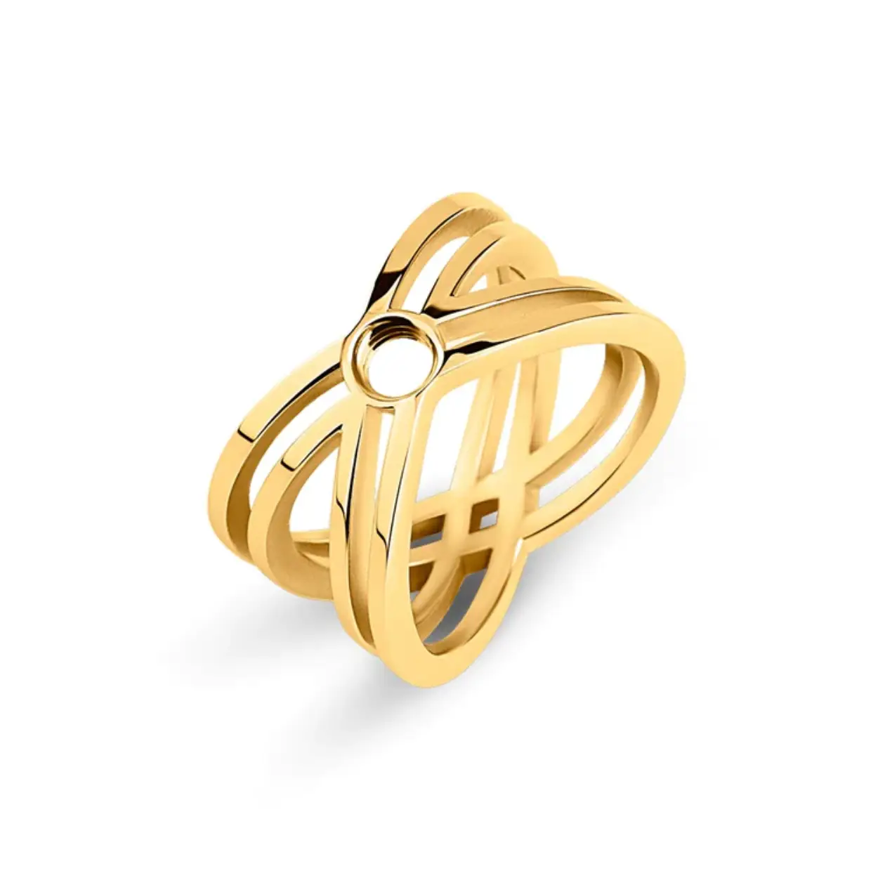 De Melano Vivid Vlora ring is een écht statement piece. De uitgesproken geometrische vormen van dit design maken deze schoonheid een gewaagd sieraad. Zet jouw favoriete Vivid steentje in de spotlight door deze in het centerpunt van de kruisende lijnen te draaien. De Vlora ring heeft een totale breedte van 13 mm en is verkrijgbaar in een zilver-, rose goud- of goudkleurige plating.

Alle steentjes uit de Melano Vivid collectie zijn verwisselbaar en passen op de Vlora ring.