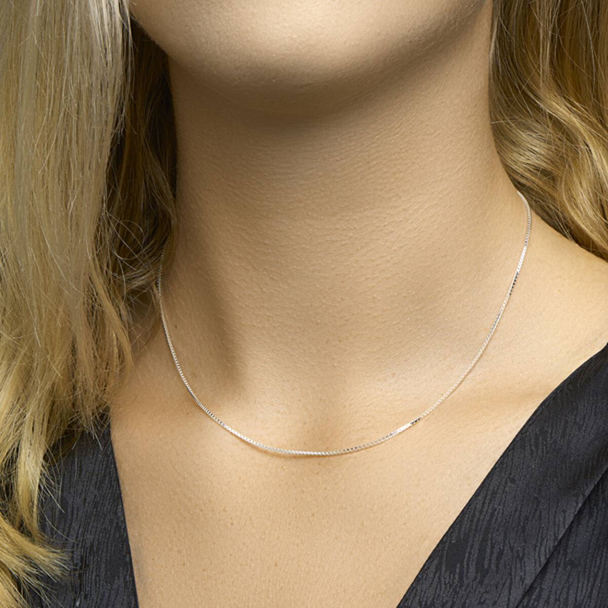 Zilver collier venetiaans KA1001730