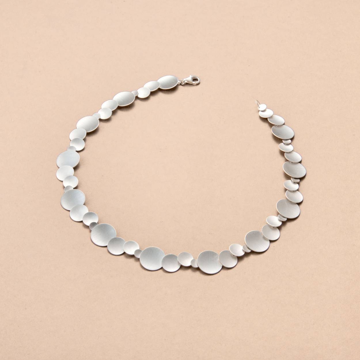 Sterling zilver 925 mat, galvanisch beschermd tegen aanslag, lengte: 43 cm