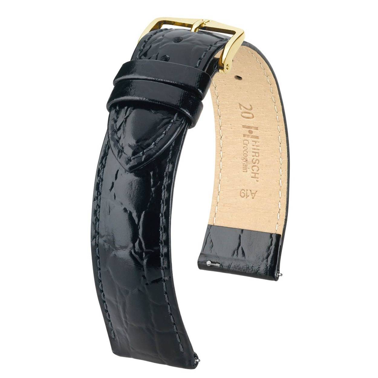 Crocograin  L
Leder Vezels
zwart
Maat: 22 mm
