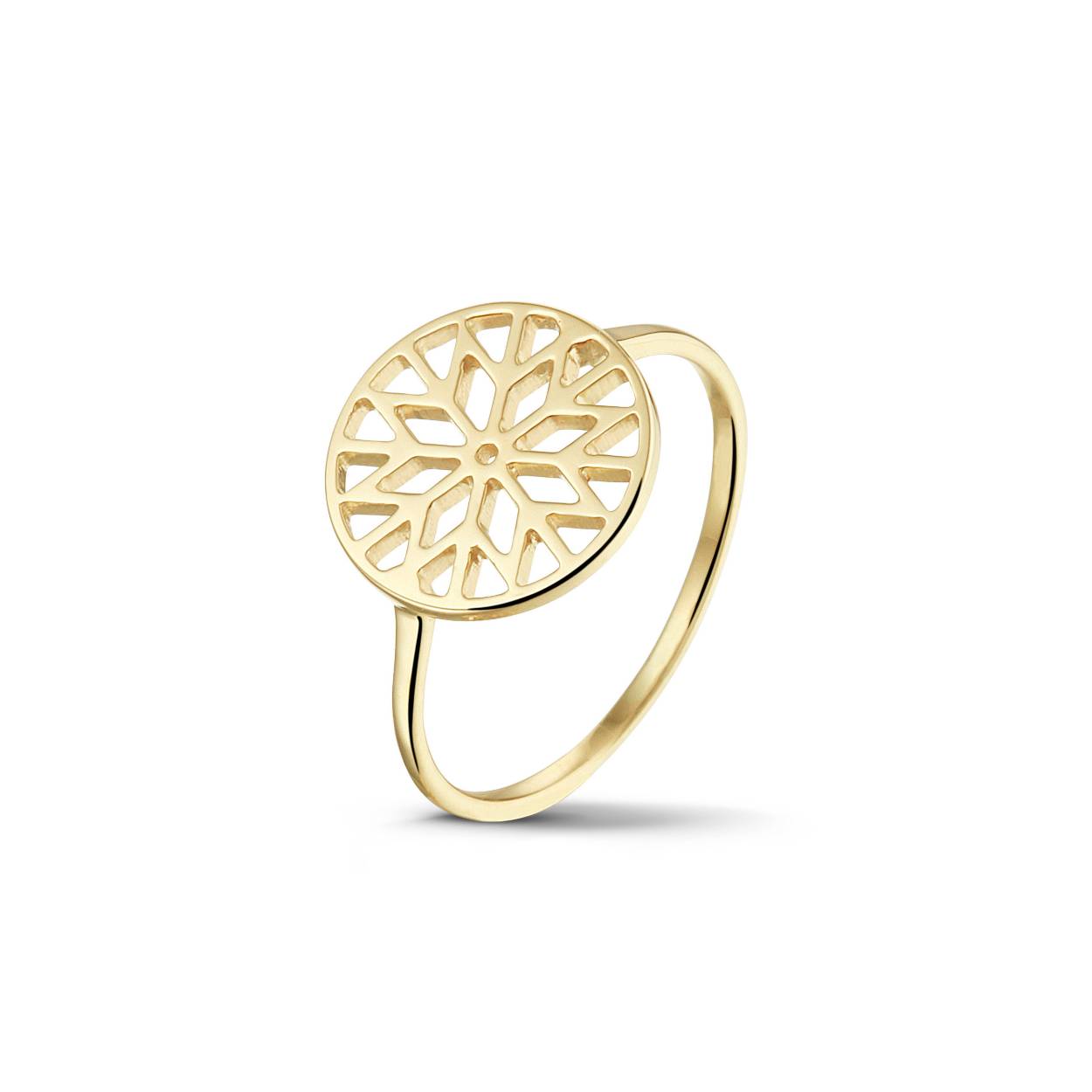 Onze Signature Culet Ring in geelgoud is gemaakt van hoge kwaliteit.