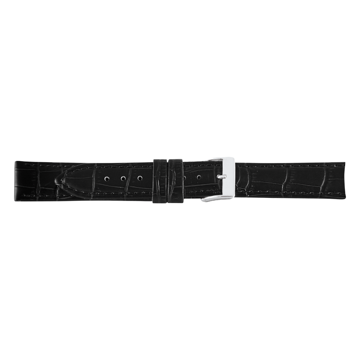 Horlogeband leer 24 mm
