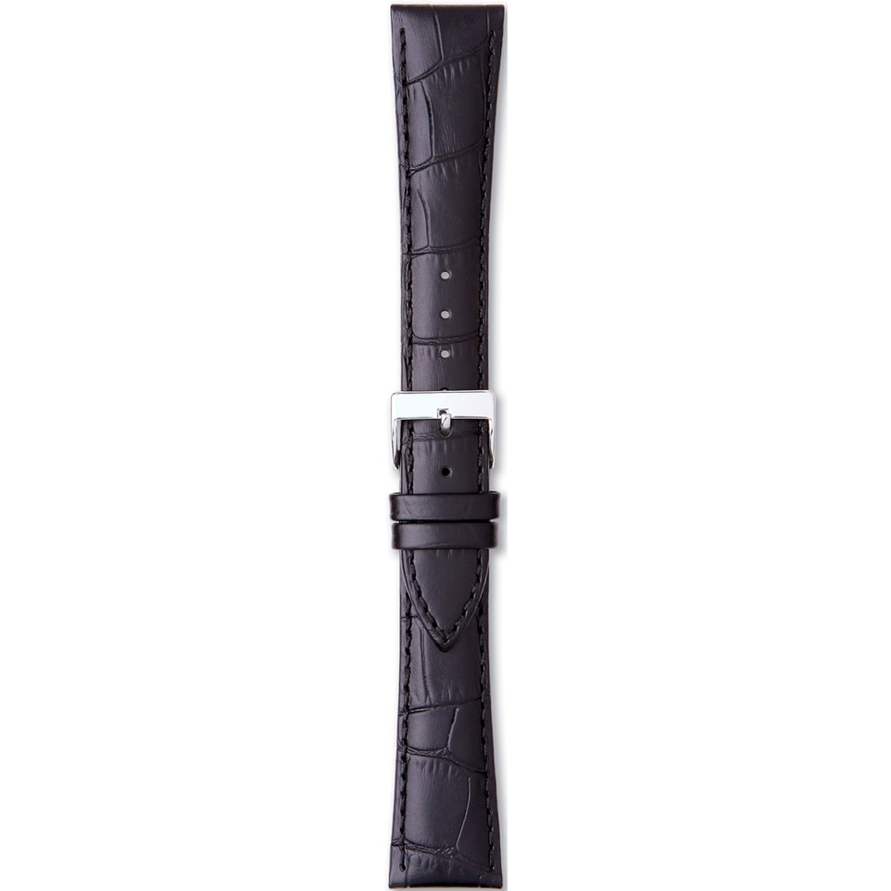 Een mooie horlogeband van het merk Condor gemaakt van leer. De kleur van deze horlogeband is zwart. De breedte is 22mm.