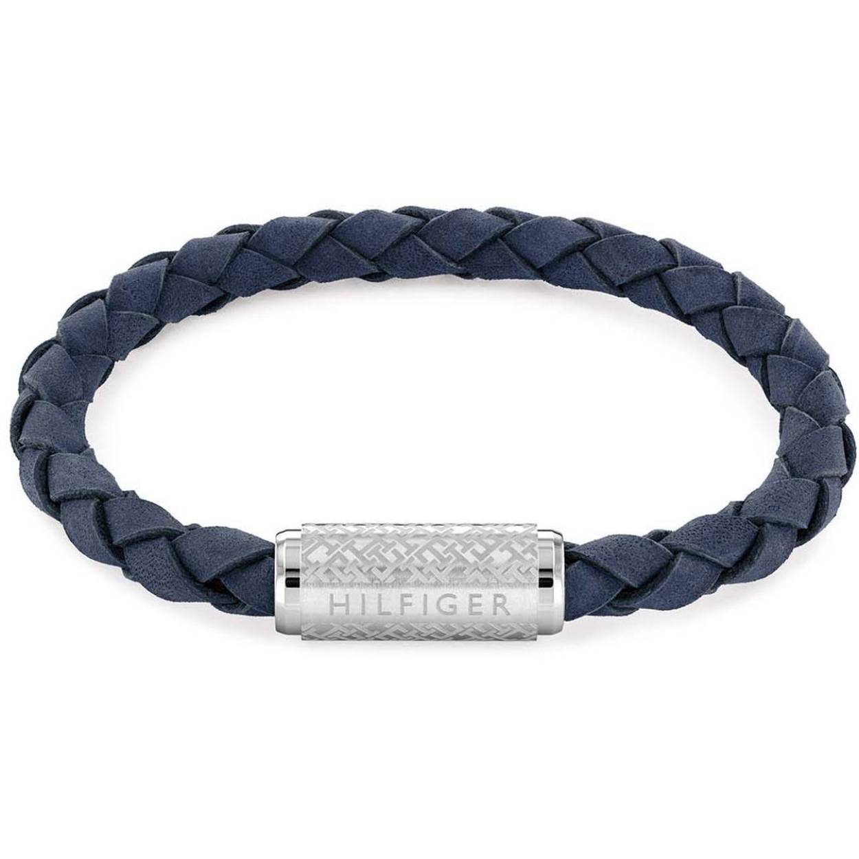Armband gemaakt van leer, in de kleur blauw