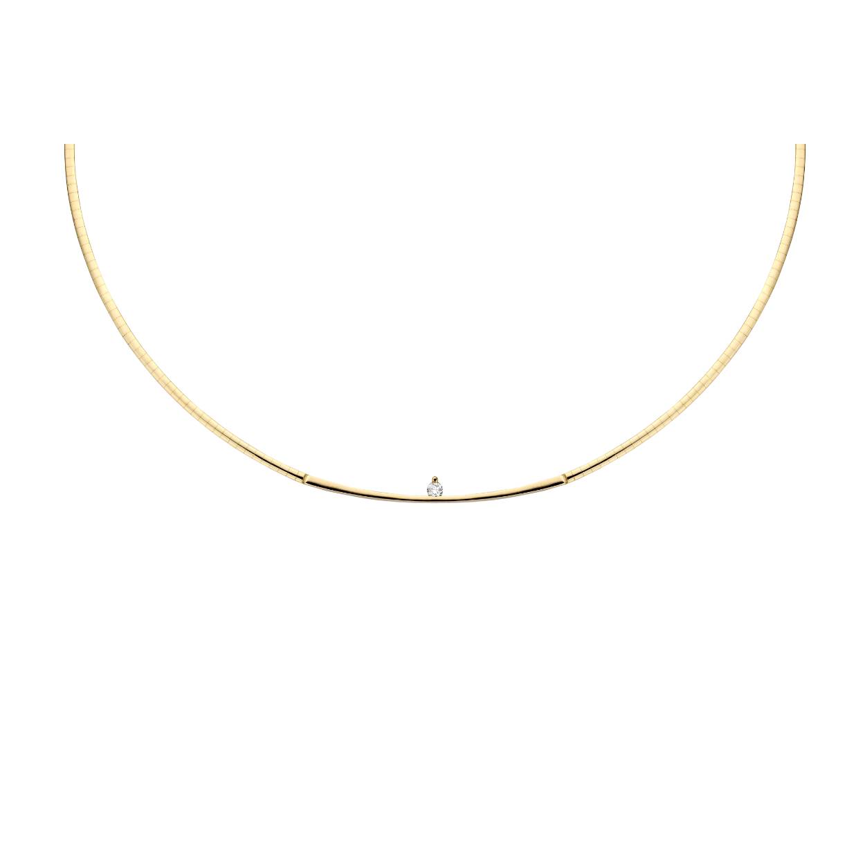 Gouden collier diamant Dordogne light0,10ct 701170176