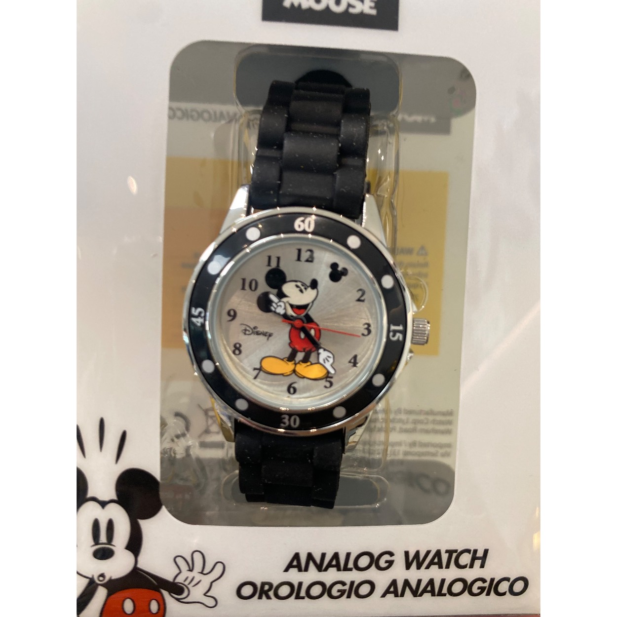 super leuk minder horloge met Mickey mouse afbeelding op de wijzerplaat.
