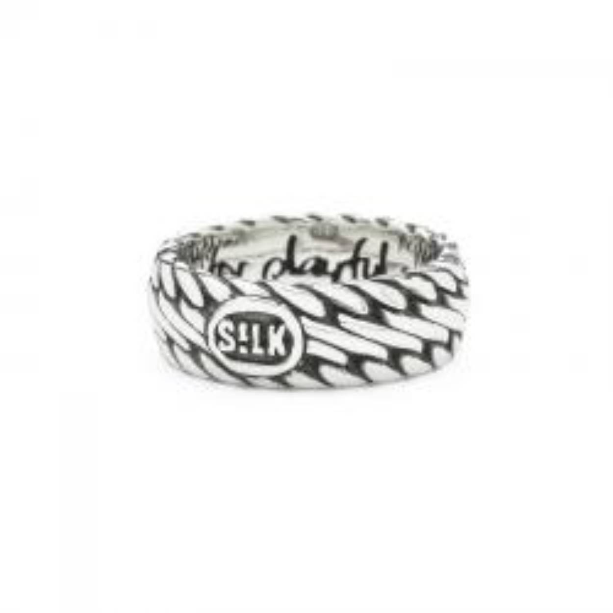 Mooie zilveren ring van Balinees zilver in maat 19.5