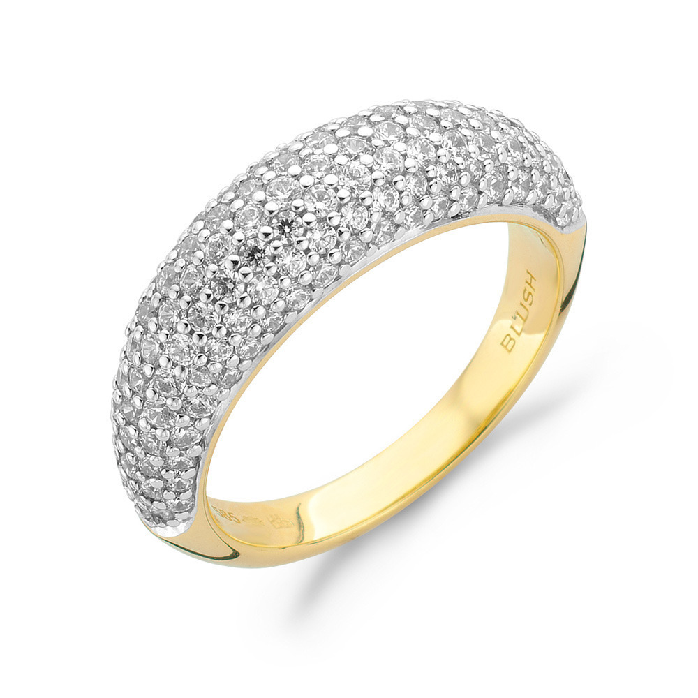 Blush geelgouden ring met zirkonia 1032YZI
Maat 58