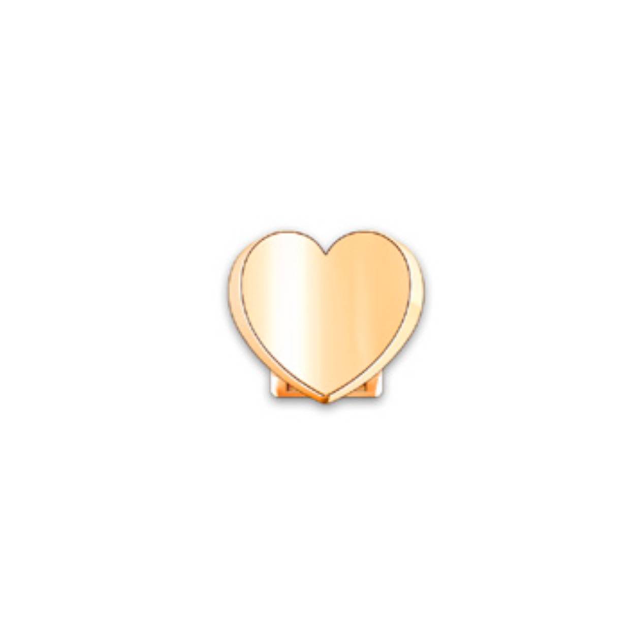 18 krt element heart 3D in geelgoud