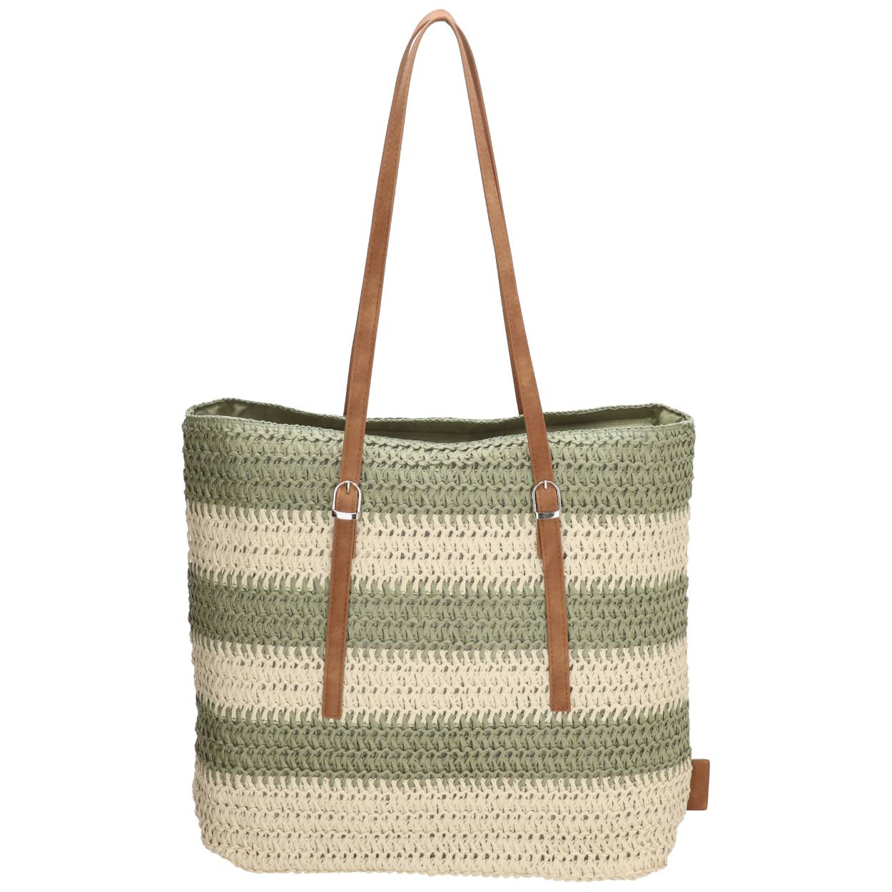 Met deze tas steel je de show op het strand! Deze toffe shopper is helemaal leuk. De kleurrijke strepen geven de shopper een vrolijk effect. De shopper is ook heel praktisch. Je neemt namelijk gemakkelijk je spullen mee in de tas. Het hoofdvak sluit met een ritssluiting, zo vallen jouw spullen niet zomaar uit de shopper. Je draagt de tas om de schouder met het dubbele handvat. Ga jij shinen met deze mooie shopper?

De eigenschappen van deze shopper zijn: 

Dubbel handvat
Hoofdvak met ritssluiting