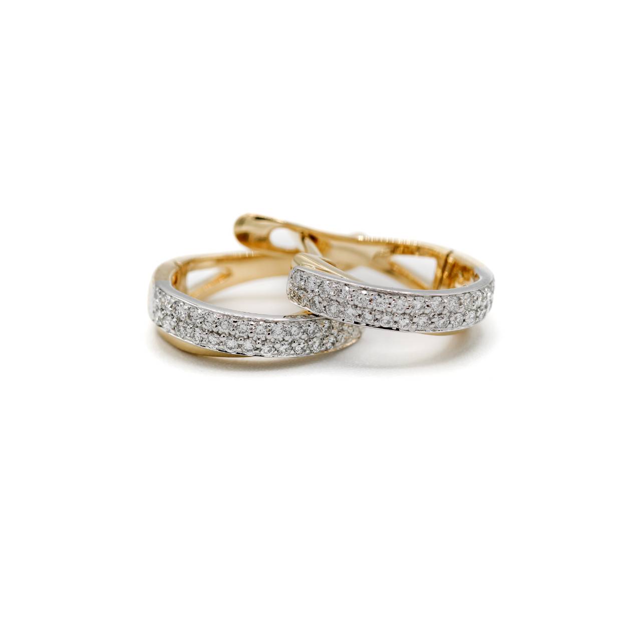 OOrbellen creool bicolor 18 kt D19pt