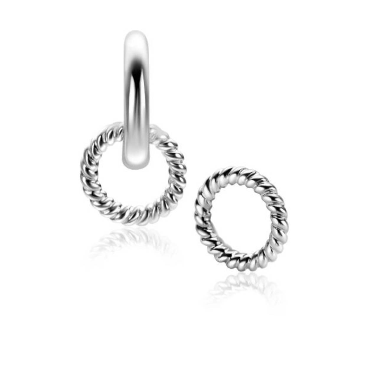 Zinzi oorbedels zilver ZICH2594G