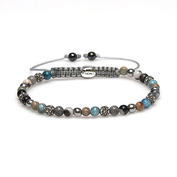 KARMA ARMBAND KAR-84279 Hoe Gaaf zijn deze natuurstenen? Elke steen heeft zijn eigen kleur. Iedere armband is uniek en kan afwijken van de product foto.