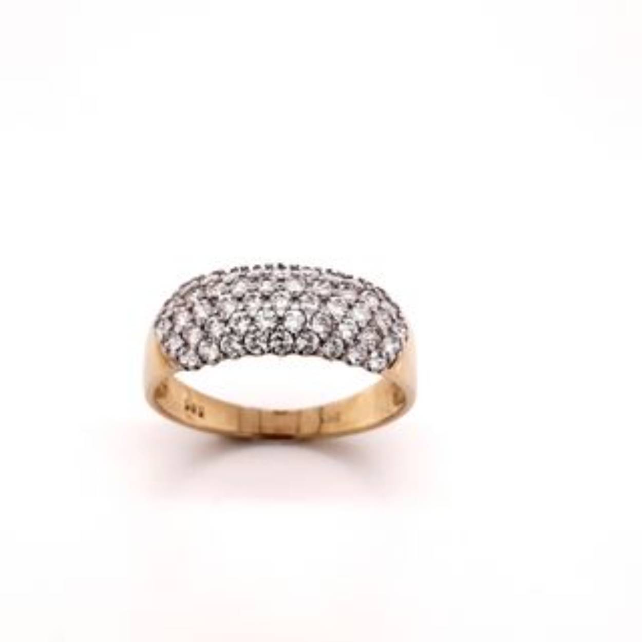gouden ring met zirconia