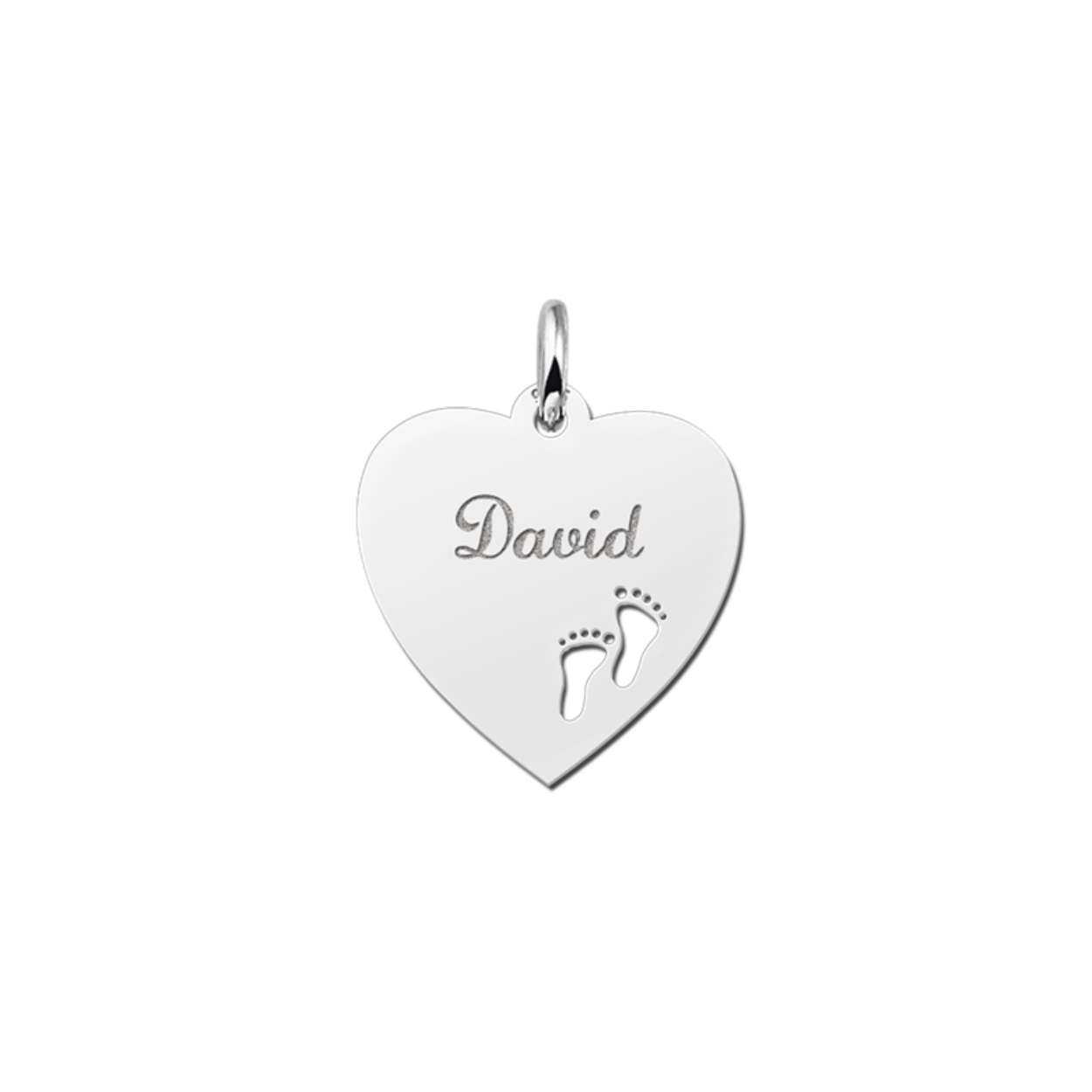 925 zilveren hart hanger met opengewerkte voetjes.
Afmeting van deze hanger: 17x17MM

Deze hanger kan u bestellen met naam/woord naar keuze.
U kan bij het afrekenen, bij het kopje opmerkingen vermelden welke naam/woord er op gegraveerd mag worden. (bijvoorbeeld: David)

Bij eventuele andere vragen kan u contact met ons opnemen.

Levertijd ongeveer: 14 dagen.
U word op de hoogte gehouden over het leveringsproces.

Is deze mooie hanger van goud een cadeautje voor jezelf of voor iemand anders? 
Bekijk ons assortiment voor bijpassende sieraden.