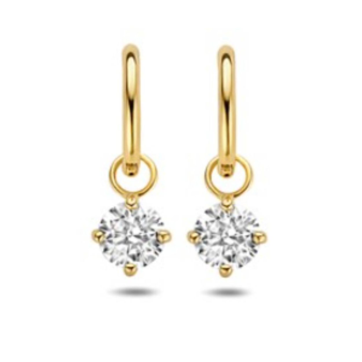 goud oorhangers