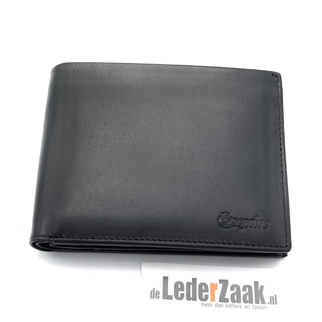 Billfold mooi glad leer met in gestanst logo.

-12 bankkaarten
- 4 steekvakken
- 1 doorzichtig venster
-dubbel papiergeld vak
-muntgeld vak met winkelwagen muntje
-geheimvak
-cardsafe