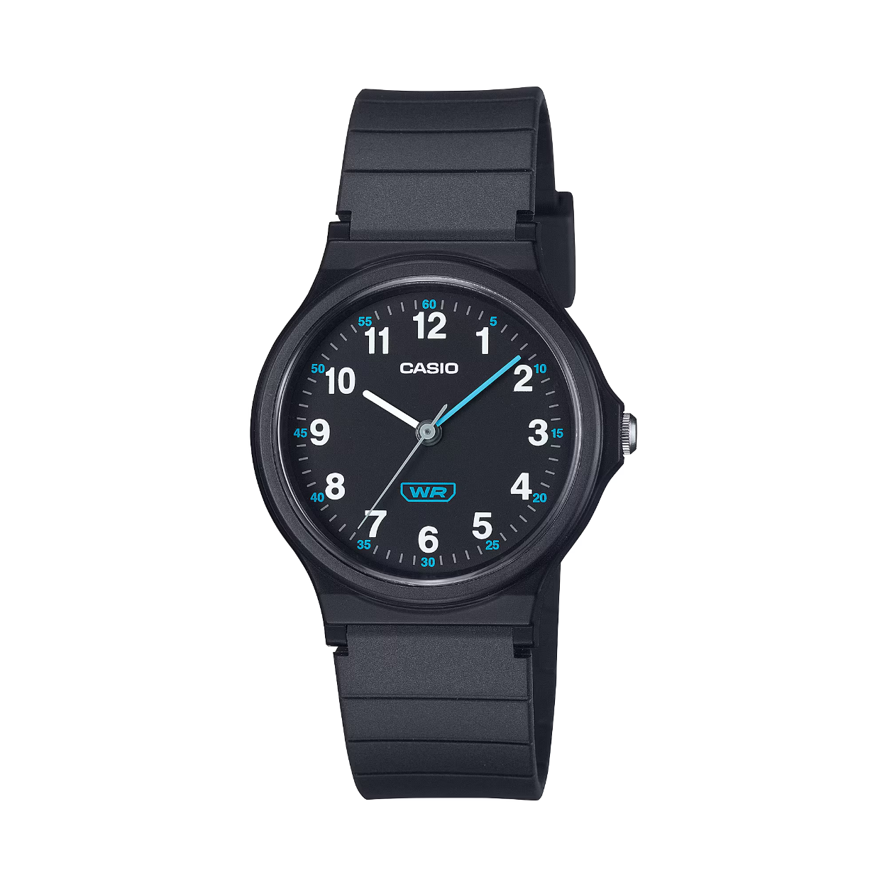 Een analoog horloge met een klassieke uur-, minuten- en secondewijzer in een kleiner, eenvoudig te dragen formaat. 

De uur- en minutenwijzers hebben dezelfde kleur als de overeenkomstige indexmarkeringen. Het is dus eenvoudig om de tijd af te lezen, waardoor dit een ideaal eerste horloge is.

De band is gemaakt van hars van biologische oorsprong om de impact op het milieu te verminderen.
