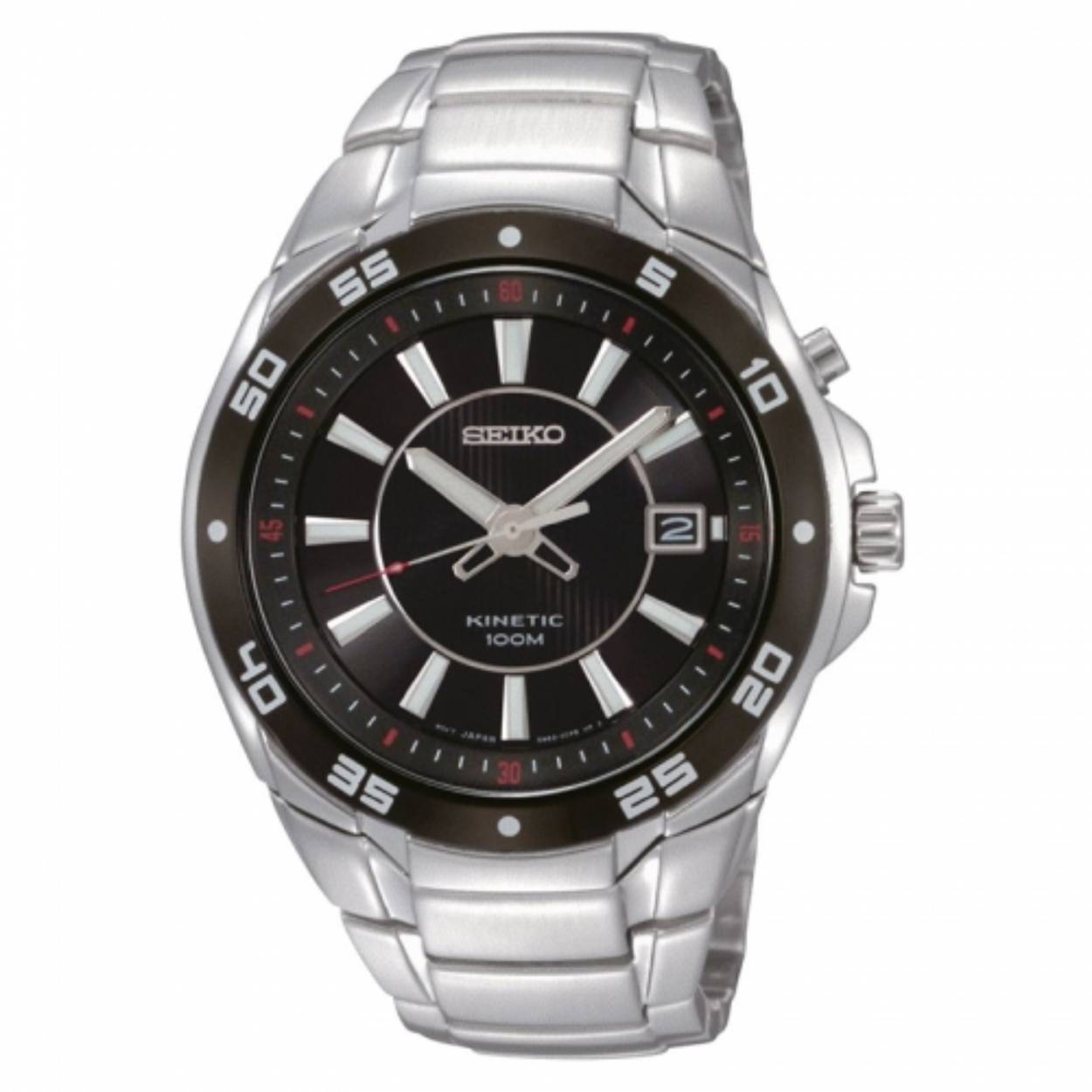 staal kinetic seiko herenhorloge