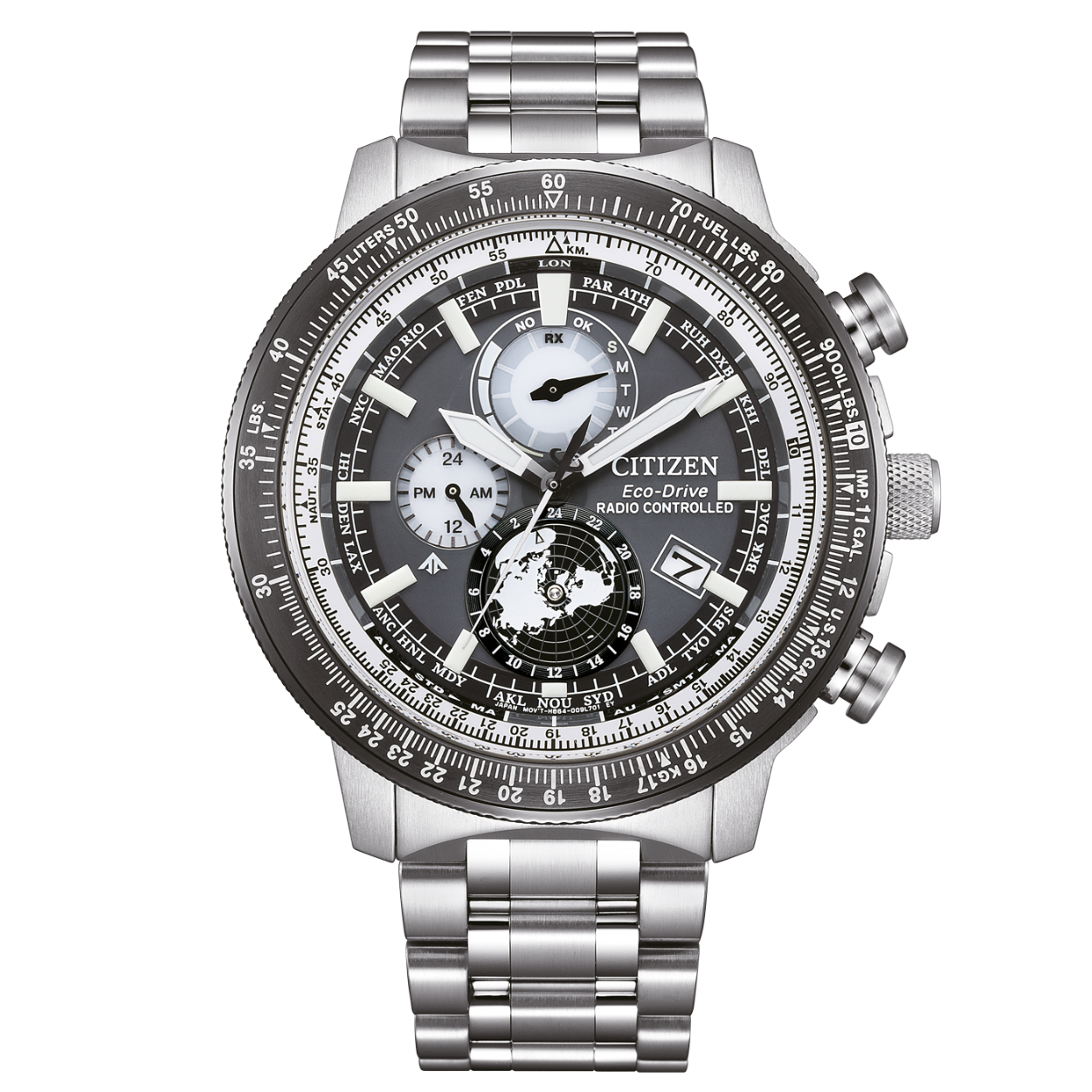 Dit horloge van Citizen heeft referentienummer BY3006-53H.

Dit Radio controlled chronograaf horloge heeft een 46mm kast. In het horloge bevind zich een Eco-Drive uurwerk, dat zich oplaad met licht, met gangreserve van 180 dagen. Het horloge is tot 20ATM/200M waterdicht.
Het lettertype van de plaatsnamen rond de wijzerplaat en de cijfers op de UTC-schijf is gebaseerd op de belettering van wereld- en navigatiekaarten uit het tijdperk van de ontdekkingen, waardoor ze visueel aantrekkelijk en gemakkelijk leesbaar zijn.

De lange, brede minutenwijzer en de grotere, krachtigere indexen zorgen voor een betere afleesbaarheid. De uurwijzer, minutenwijzer en indexen zijn voorzien van luminescentie voor betere zichtbaarheid in het donker.

