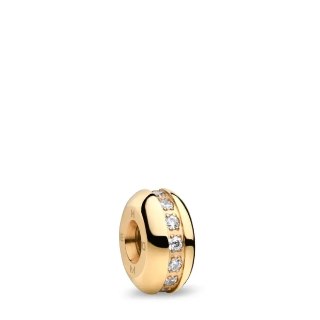 Edelstaal bering geel charm zirkonia HOME-2