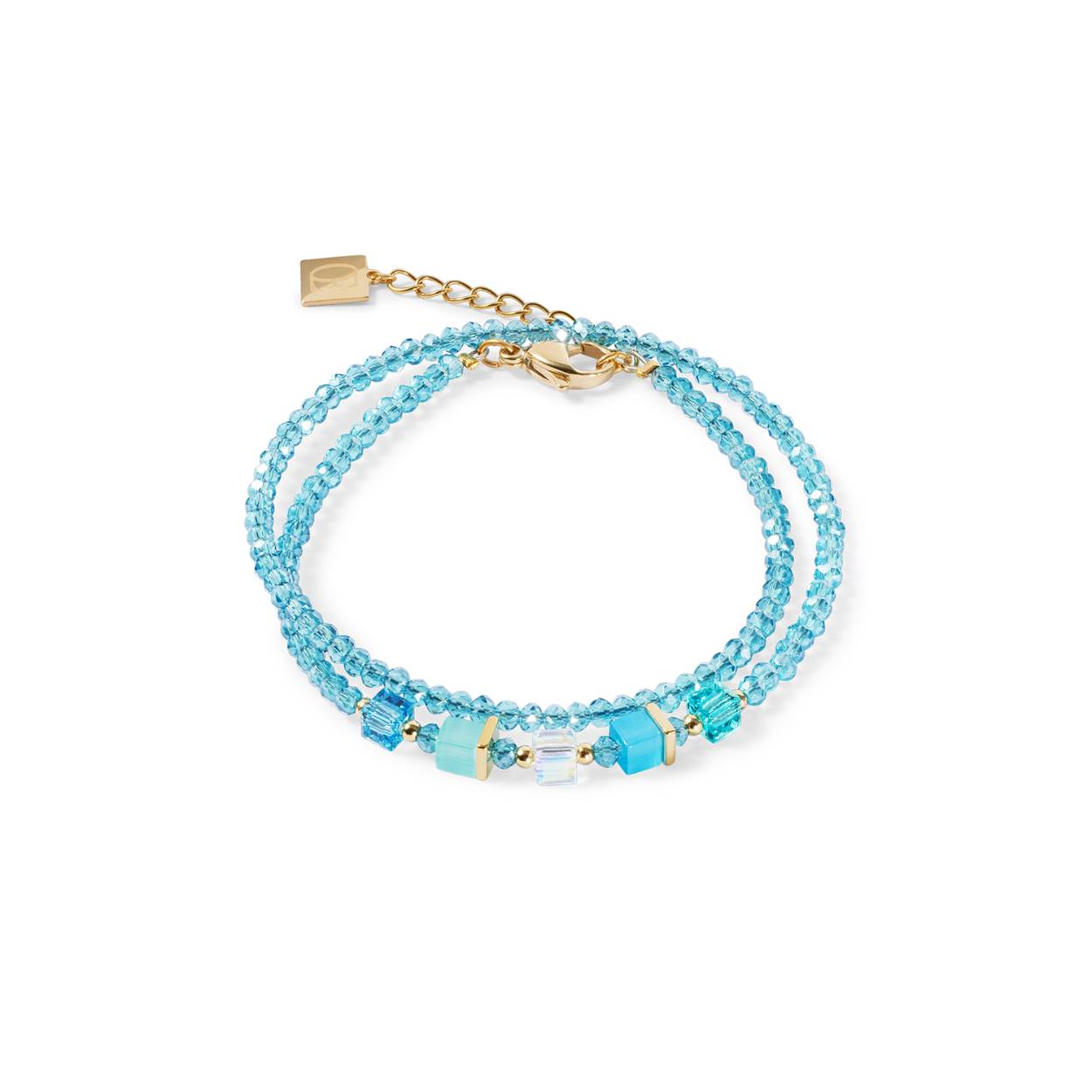 Coeur de Lion armband dubbel 4464/30-0600 Turquoise