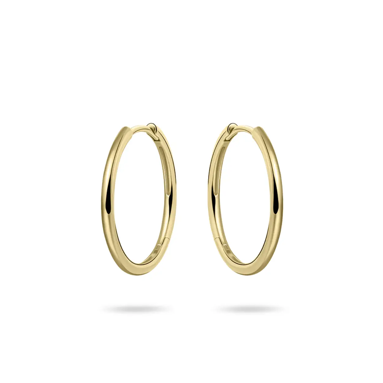 Oorbellen 14kt creool geel goud gisser