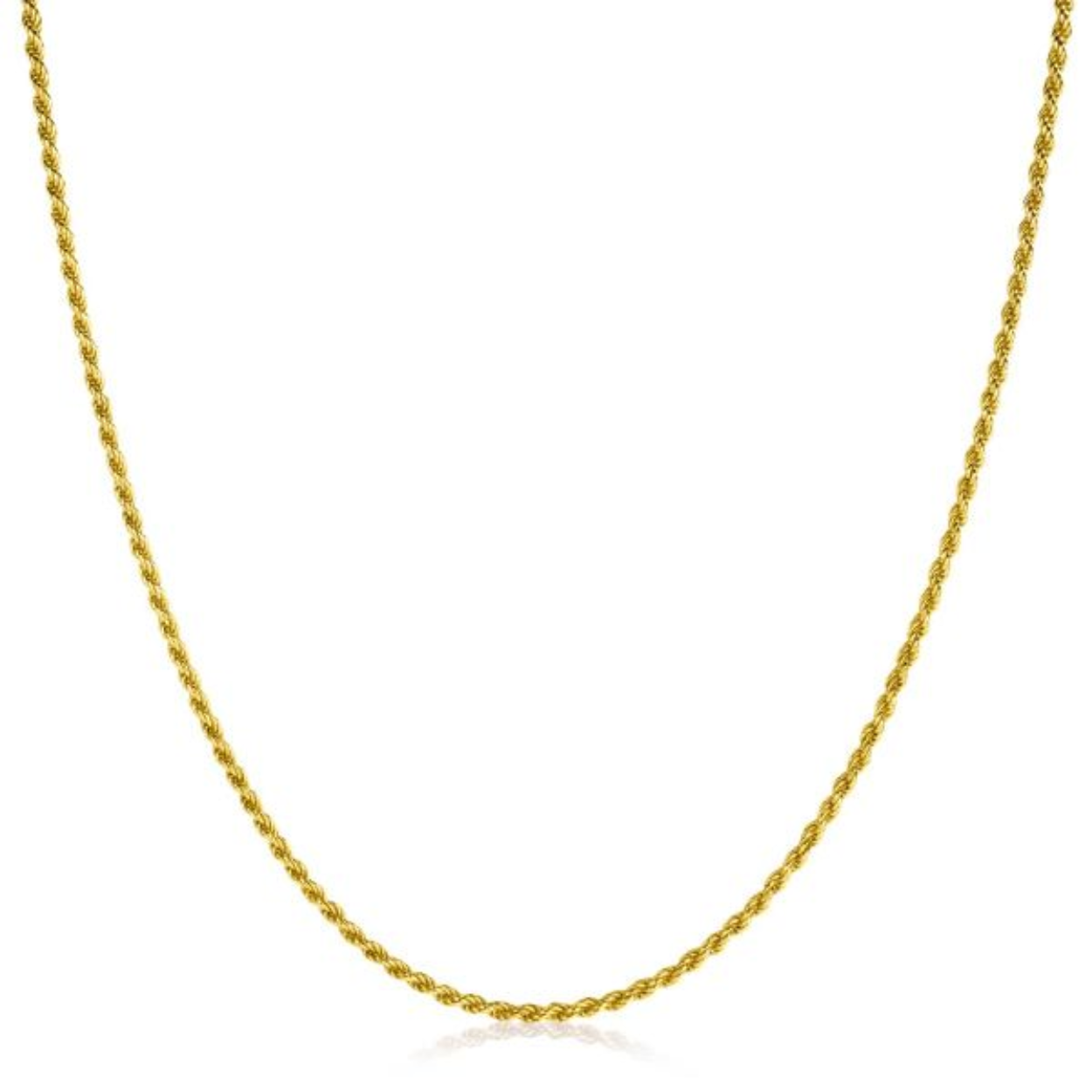 verguld koord collier 45cm