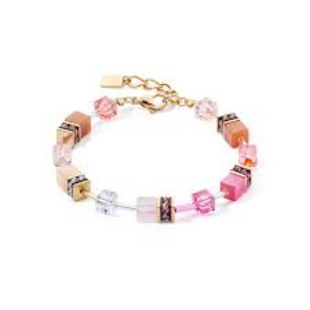 coeur de lion / orange-rose bracelet