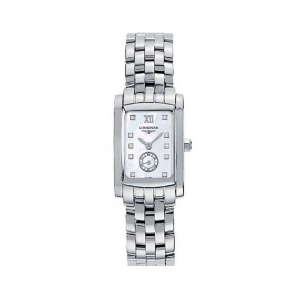 Longines horloge met een Zwitsers quartz uurwerk | saffierglas | 0.1ct briljant