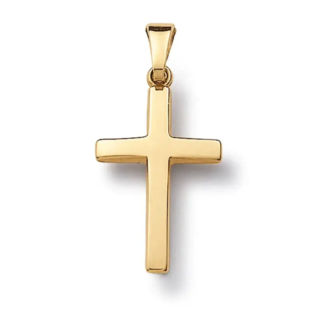 14K kruisje geelgoud 21mm