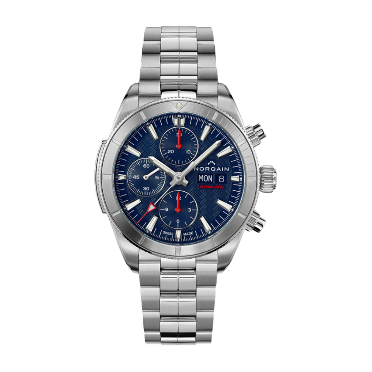 Elk Norqain horloge uitgerust met ETA of Sellita uurwerken wordt geleverd met een internationale fabrieksgarantie van twee jaar. Door lid te worden van de Norqainer club, kan deze garantie worden verlengd tot drie jaar.