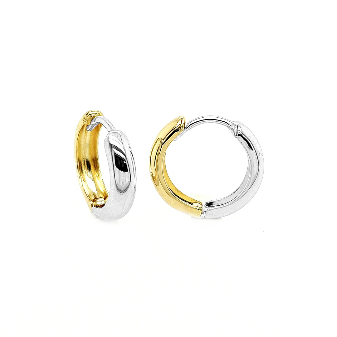 Deze oorringen zijn ontzettend leuk! Iedere oorring heeft een witgouden en geel gouden zijde, dit is erg handig, want nu kan je ze makkelijk matchen met je hele outfit (want soms past witgoud beter en soms past geelgoud beter).