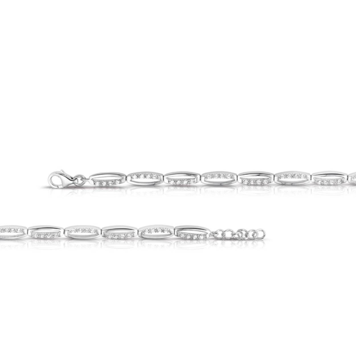 Zilveren armband Rosa di Luca met zirkonia