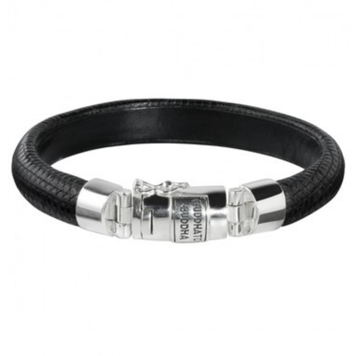 565BL E - Jack Leather Bracelet Black*